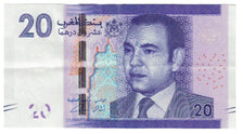 Nota, Marrocos, 20 Dirhams, UNC(63)
