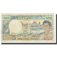 Billete, 500 Francs, Territorios franceses en el Pacífico, KM:1a, BC