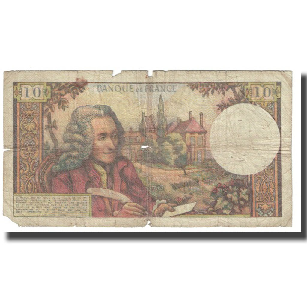 Frankrijk, 10 Francs, Voltaire, 1973, H.Morant-P.Gargam-R.Tondu., 1973-04-05