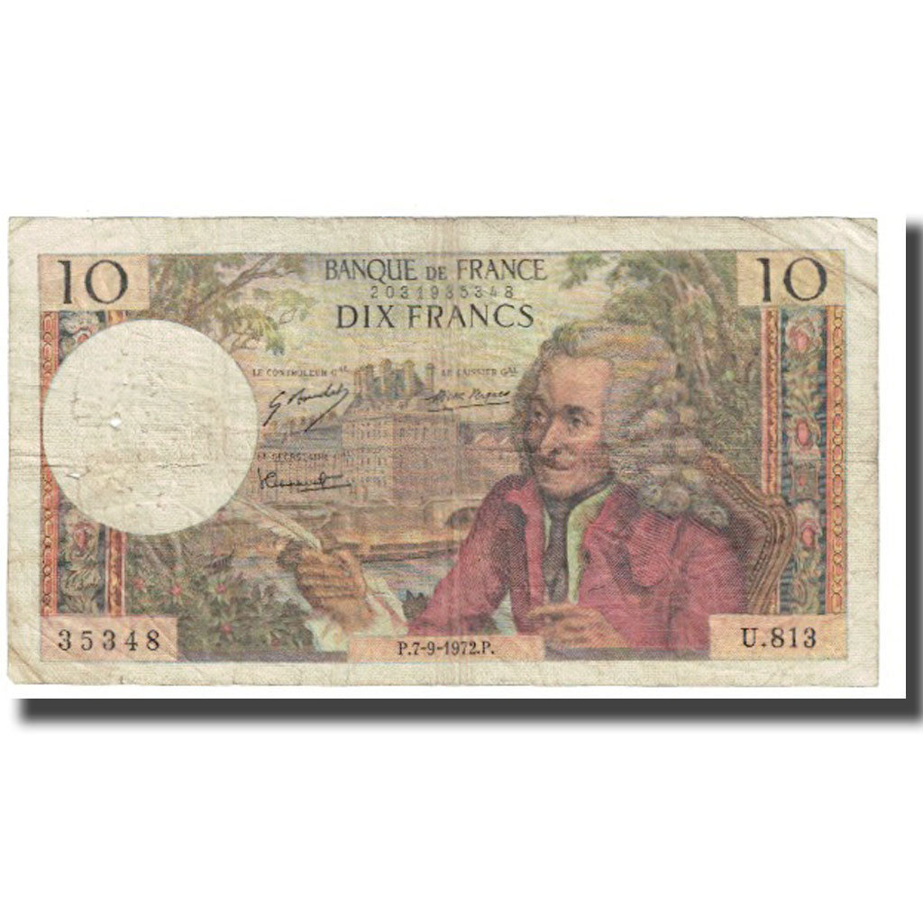 Frankreich, 10 Francs, Voltaire, 1973, R.Tondu-G.Bouchet-H.Morant, 1973-04-05