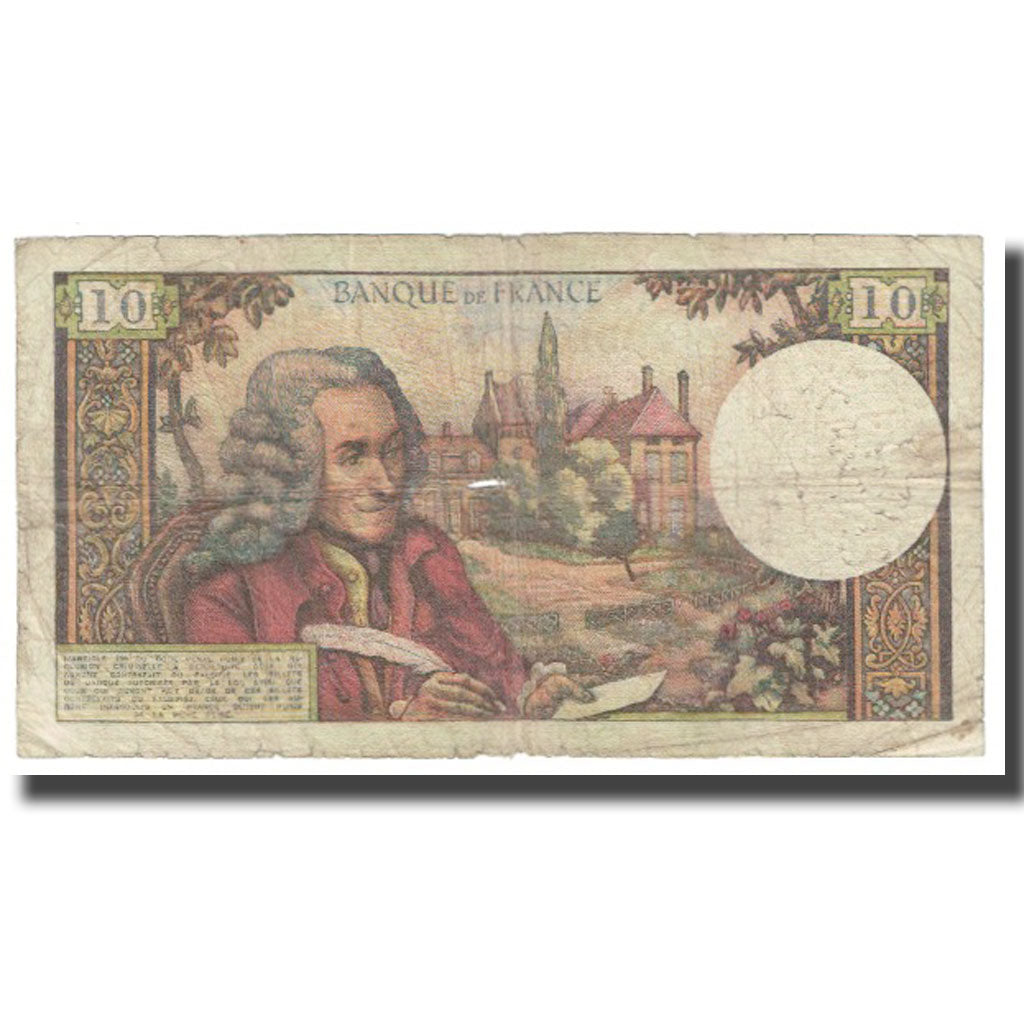 France, 10 Francs, Voltaire, 1973, R.Tondu-G.Bouchet-H.Morant, 1973-04-05