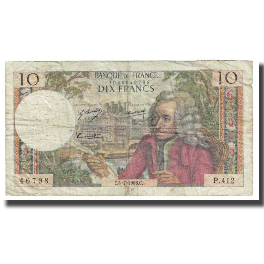 Frankreich, 10 Francs, Voltaire, 1973, R.Tondu-G.Bouchet-H.Morant, 1973-04-05