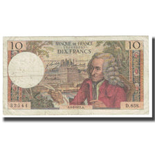 França, 10 Francs, Voltaire, 1973, R.Tondu-G.Bouchet-H.Morant, 1973-04-05