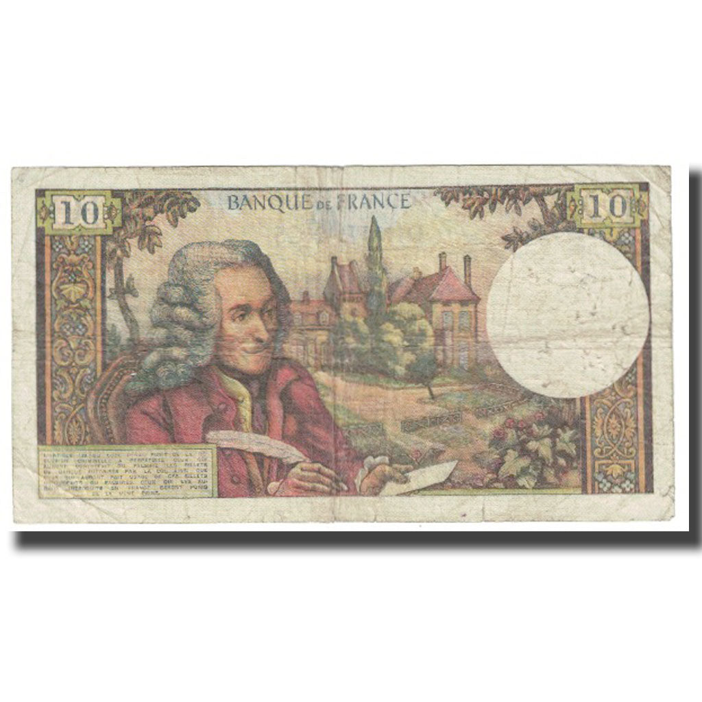 França, 10 Francs, Voltaire, 1973, R.Tondu-G.Bouchet-H.Morant, 1973-04-05
