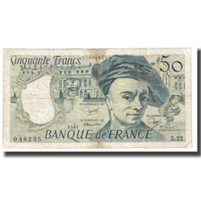 France, 50 Francs, Quentin de La Tour, 1981, STROHL TRONCHE DENTAUD, VF(20-25)