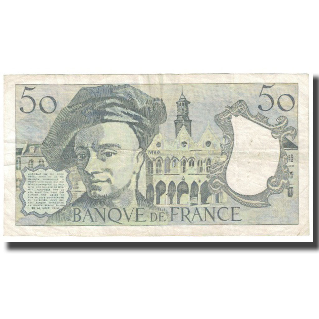 France, 50 Francs, Quentin de La Tour, 1981, STROHL TRONCHE DENTAUD, VF(20-25)