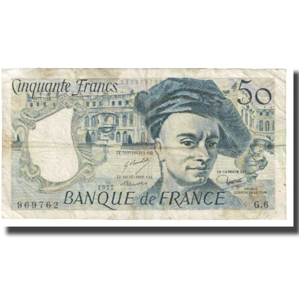 France, 50 Francs, Quentin de La Tour, 1981, STROHL TRONCHE DENTAUD, VF(20-25)