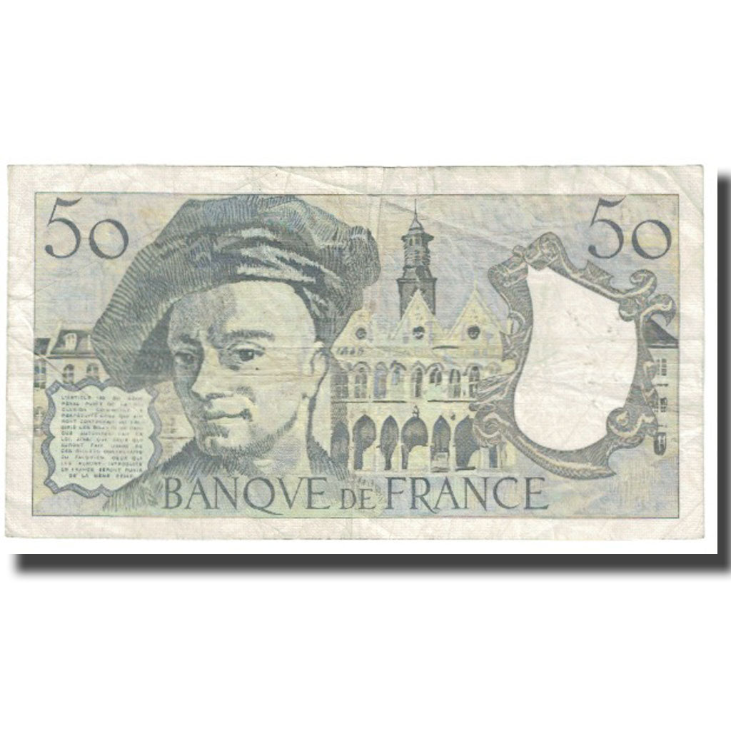 France, 50 Francs, Quentin de La Tour, 1981, STROHL TRONCHE DENTAUD, VF(20-25)