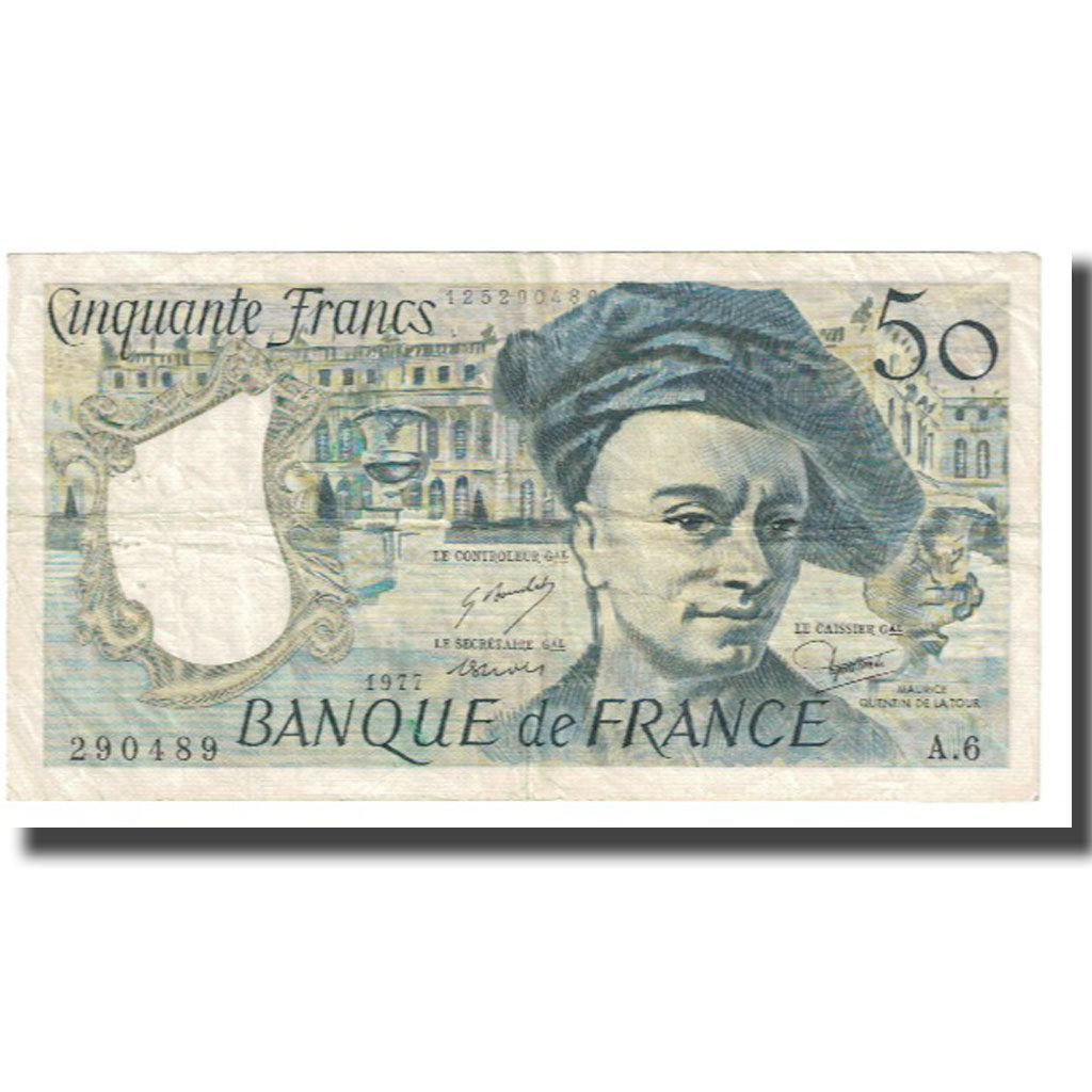 France, 50 Francs, Quentin de La Tour, 1981, STROHL TRONCHE DENTAUD, VF(20-25)