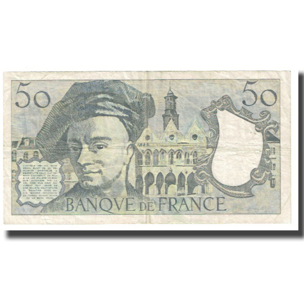 France, 50 Francs, Quentin de La Tour, 1981, STROHL TRONCHE DENTAUD, VF(20-25)