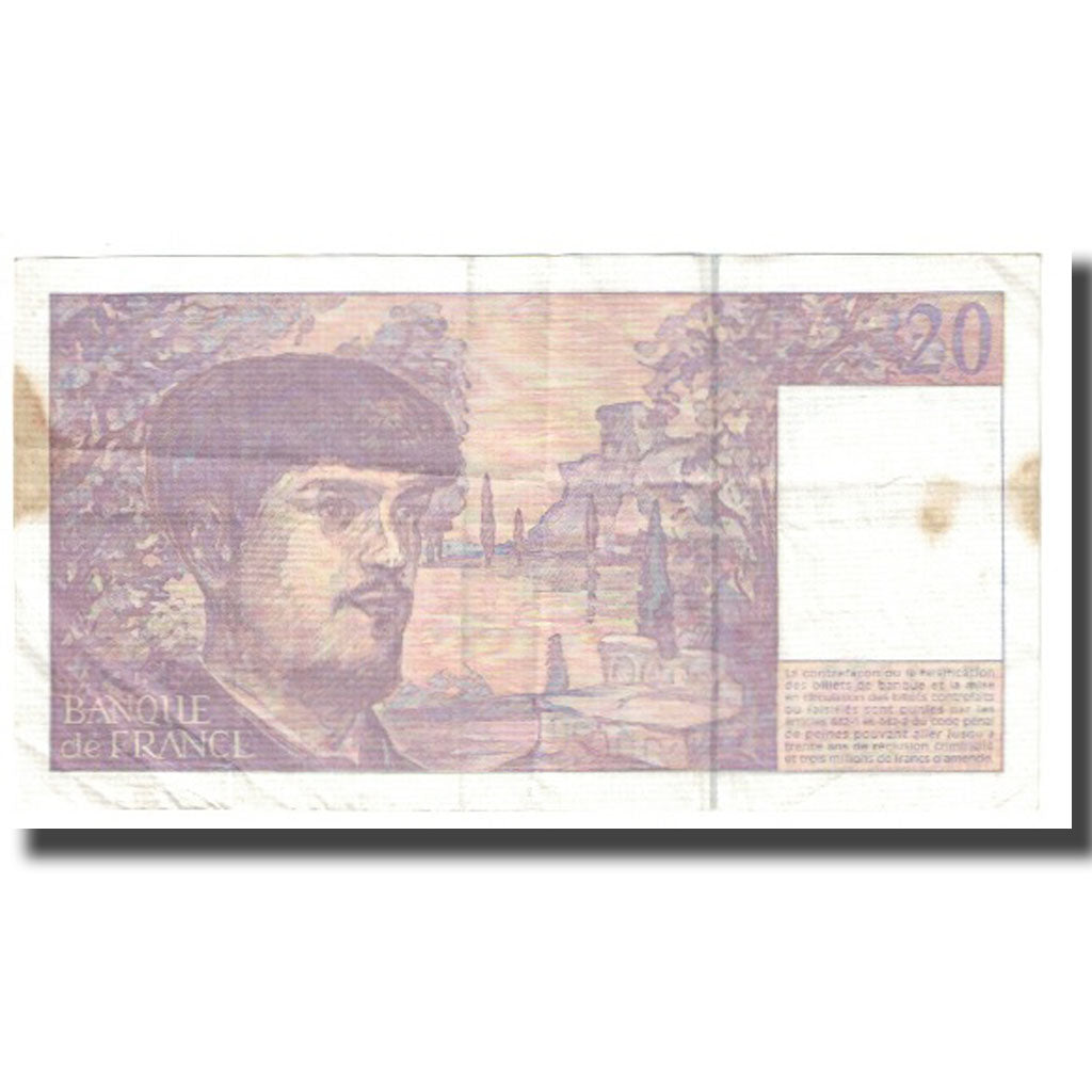 Francia, 20 Francs, Debussy, 1992, STROHL TRONCHE DENTAUD, MB, Fayette:66bis.1