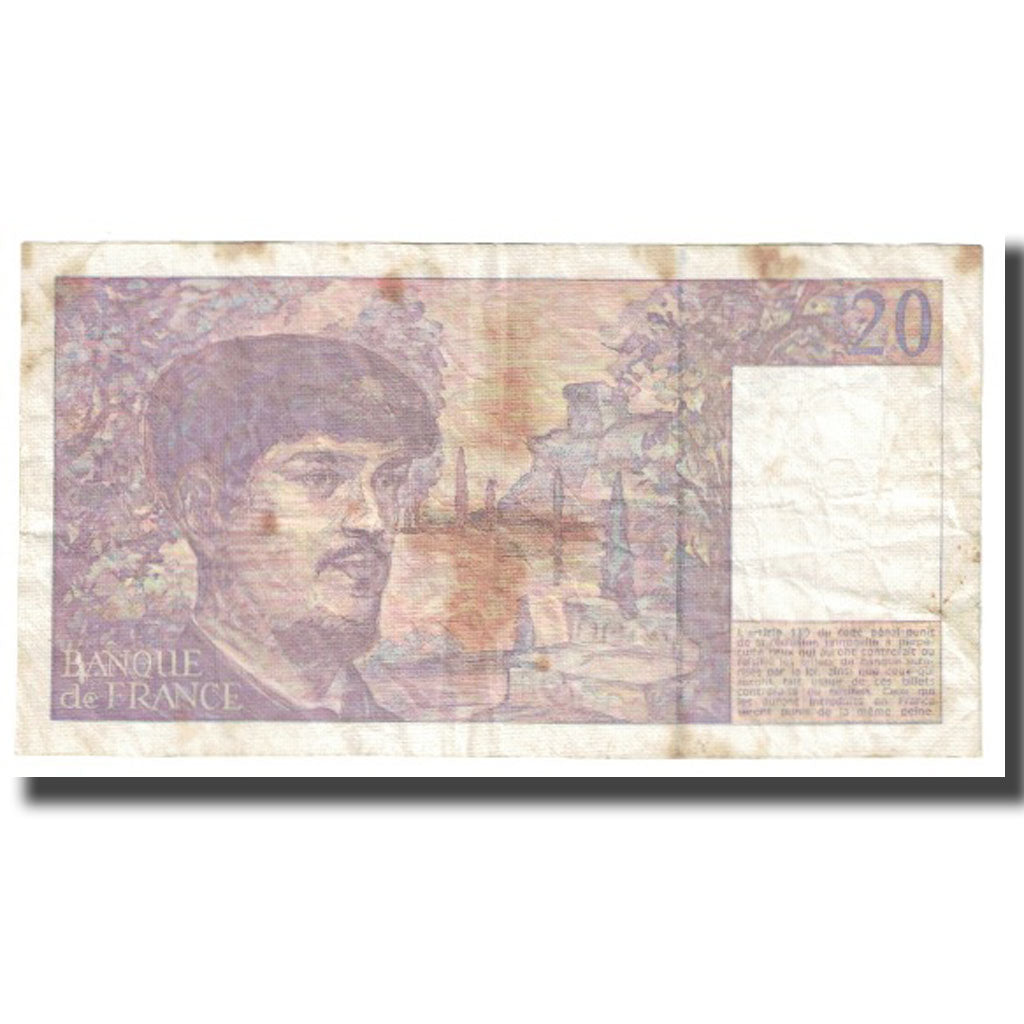 Francia, 20 Francs, Debussy, 1991, STROHL TRONCHE DENTAUD, MB, Fayette:66Bis.2