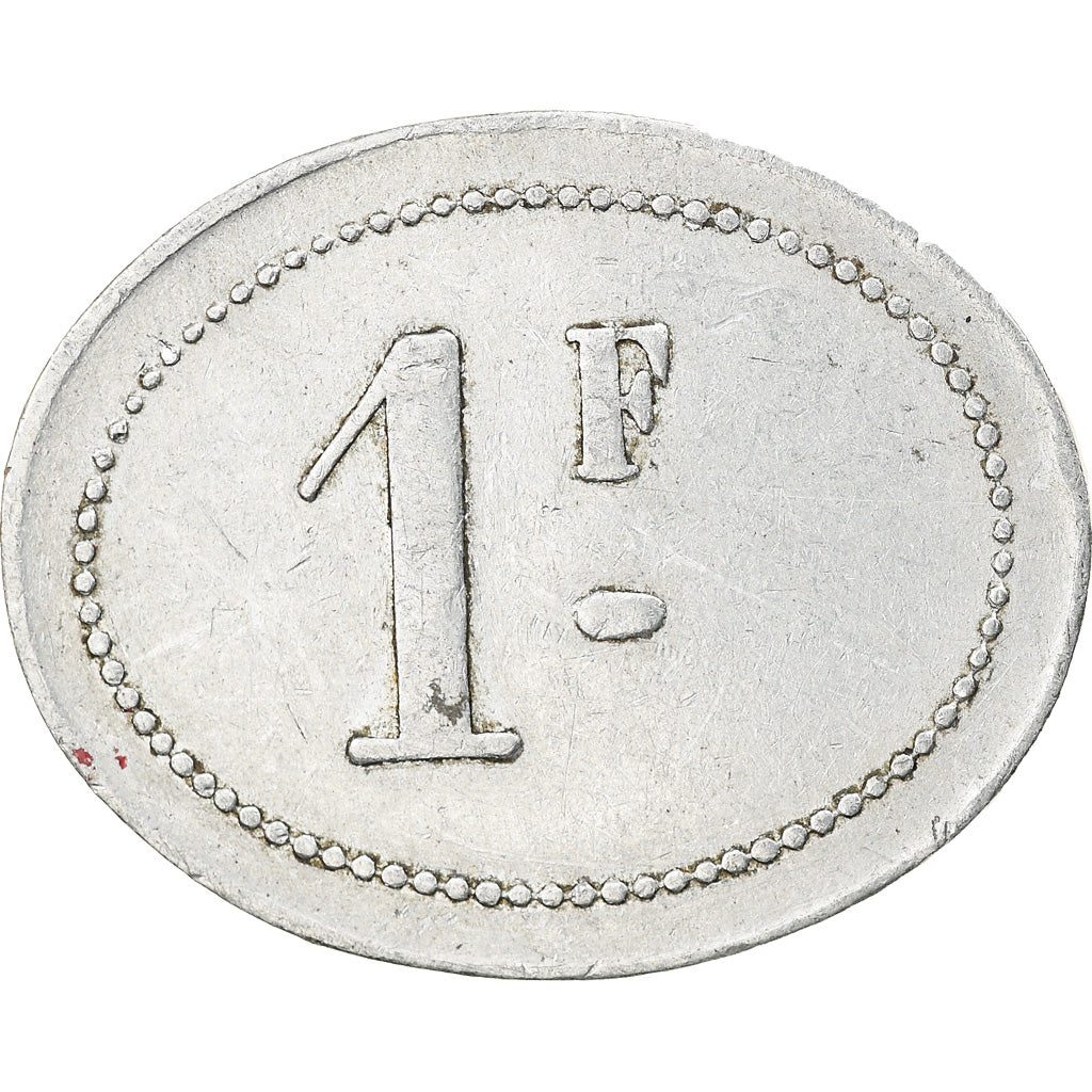 Monaco, Token, 1 Franc Casino de Beausoleil, Sports & leisure, BB, Alluminio