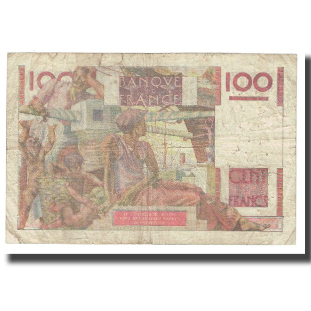 Francia, 100 Francs, Jeune Paysan, 1948, ROUSSEAU GARGAM, 1948-12-02, MB