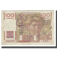 Frankrijk, 100 Francs, Jeune Paysan, 1951, D AMBRIERES, GARGAM, 1951-11-02, TB