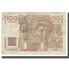 Francia, 100 Francs, Jeune Paysan, 1953, D AMBRIERES, GARGAM, 1953-08-06, MB