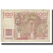 Francia, 100 Francs, Jeune Paysan, 1953, D AMBRIERES, GARGAM, 1953-10-01, BC