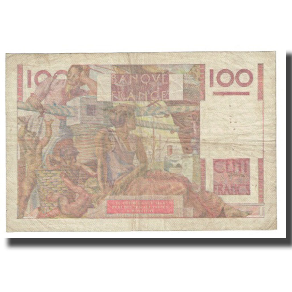 Francia, 100 Francs, Jeune Paysan, 1953, D AMBRIERES, GARGAM, 1953-10-01, BC