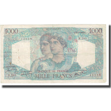 França, 1000 Francs, Minerve et Hercule, 1946, P. Rousseau and R. Favre-Gilly