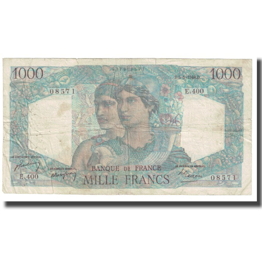 Frankrijk, 1000 Francs, Minerve et Hercule, 1948, P. Rousseau and R.