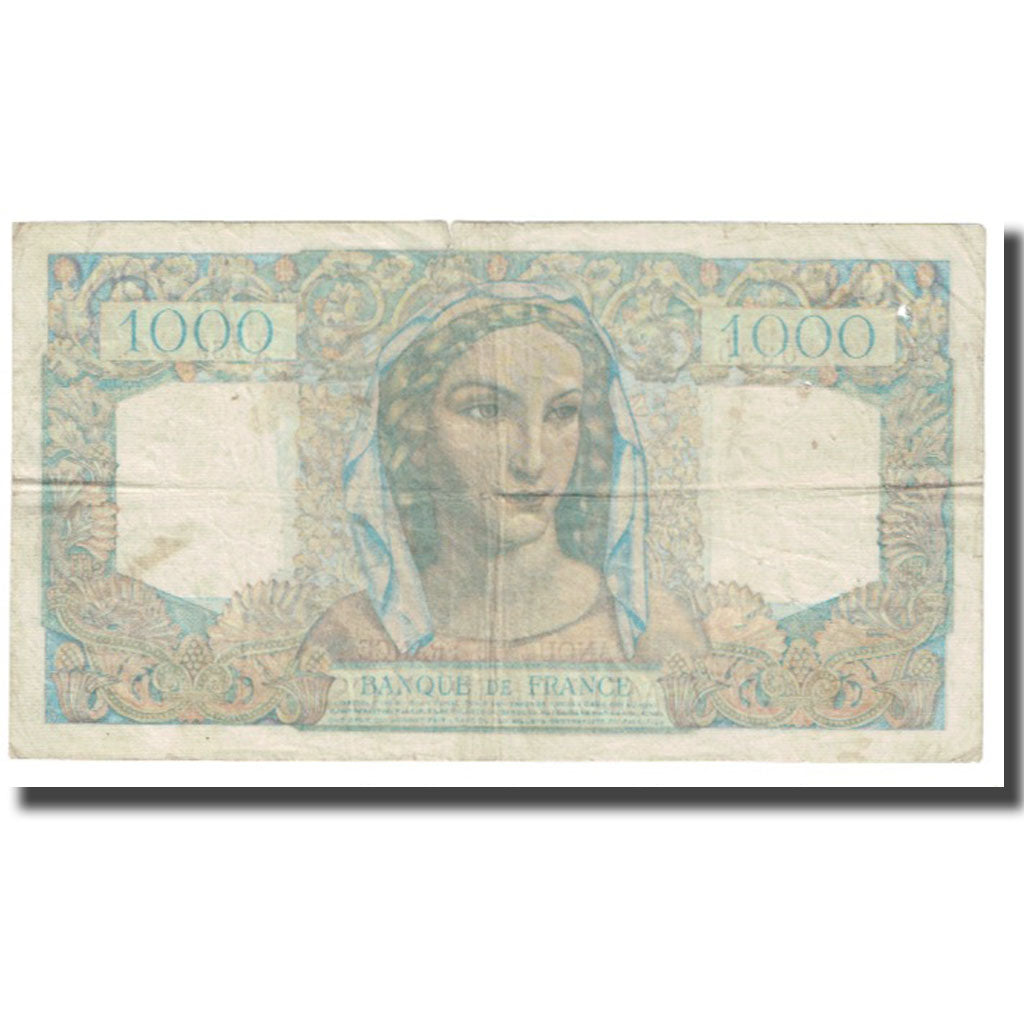 Francia, 1000 Francs, Minerve et Hercule, 1949, P. Rousseau and R. Favre-Gilly