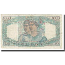 França, 1000 Francs, Minerve et Hercule, 1949, P. Rousseau and R. Favre-Gilly