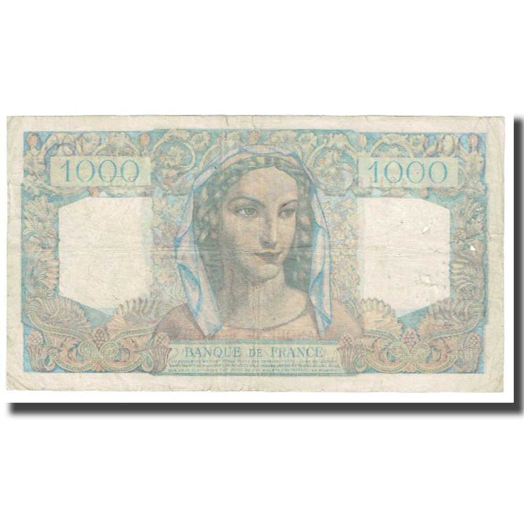 Francja, 1000 Francs, Minerve et Hercule, 1949, P. Rousseau and R. Favre-Gilly