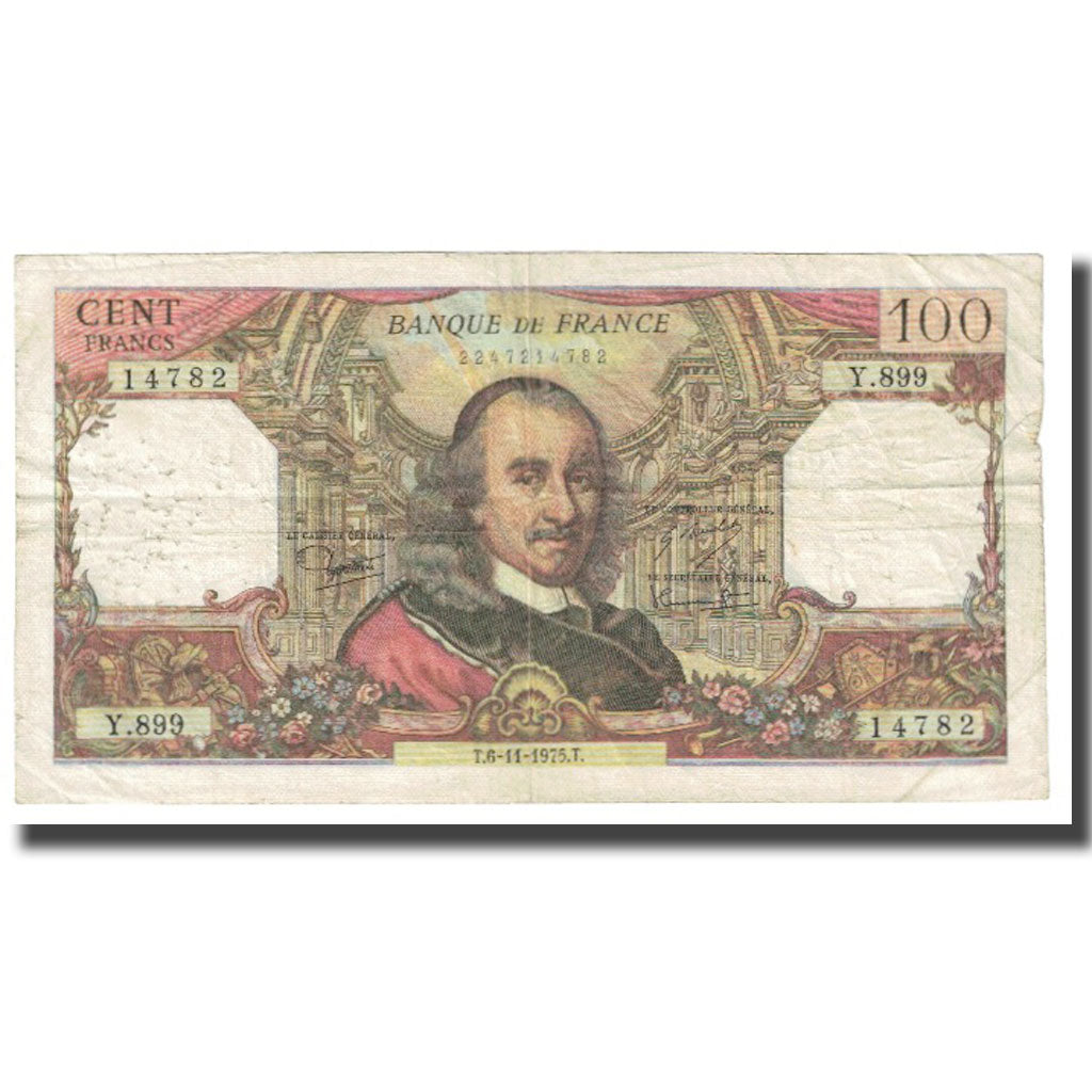 France, 100 Francs, Corneille, 1975, R.Tondu-G.Bouchet-H.Morant, 1975-11-06