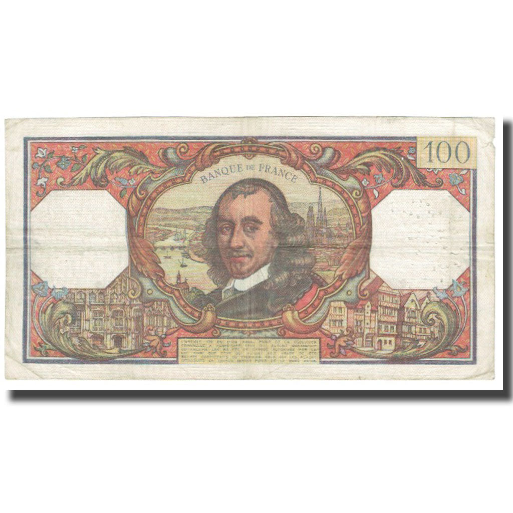 França, 100 Francs, Corneille, 1968, R.Tondu-G.Bouchet-H.Morant, 1968-11-07