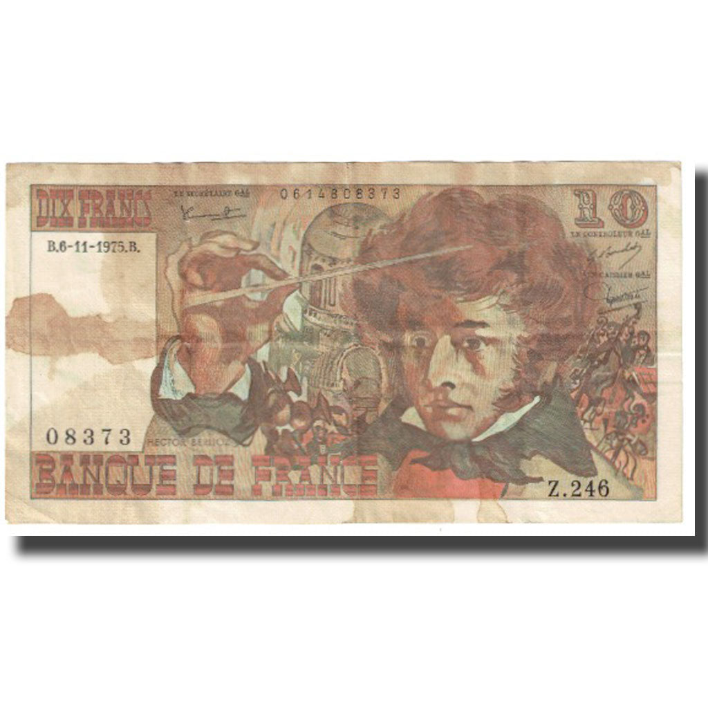 Francja, 10 Francs, Berlioz, 1975, P. A.Strohl-G.Bouchet-J.J.Tronche