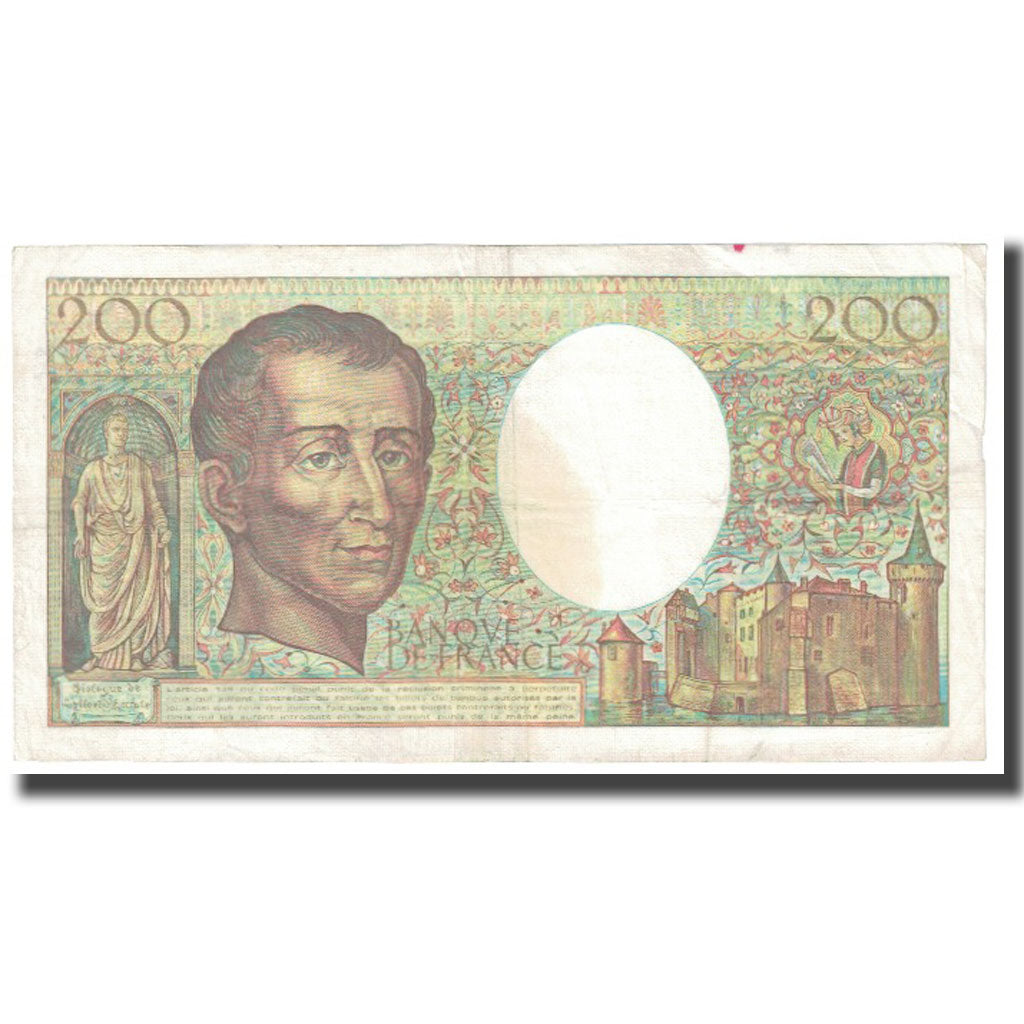 France, 200 Francs, Montesquieu, 1987, STROHL FERMAN DENTAUD, VF(20-25)