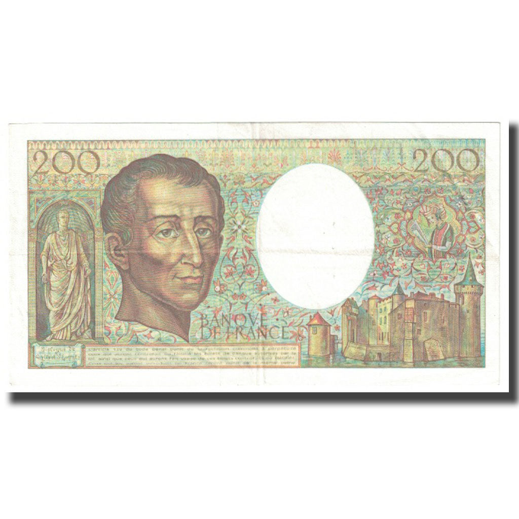 Frankrijk, 200 Francs, Montesquieu, 1985, BRUNEEL BONNARDIN CHARRIAU, TB