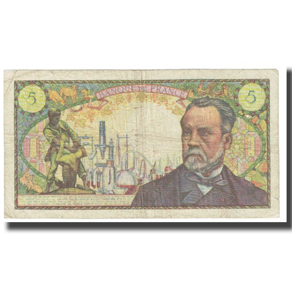 France, 5 Francs, Pasteur, 1967, R.Tondu-P.Gargam-H.Morant, 1967-12-07