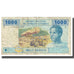 Banknote, Central African States, 1000 Francs, 2002, KM:207U, VF(20-25)