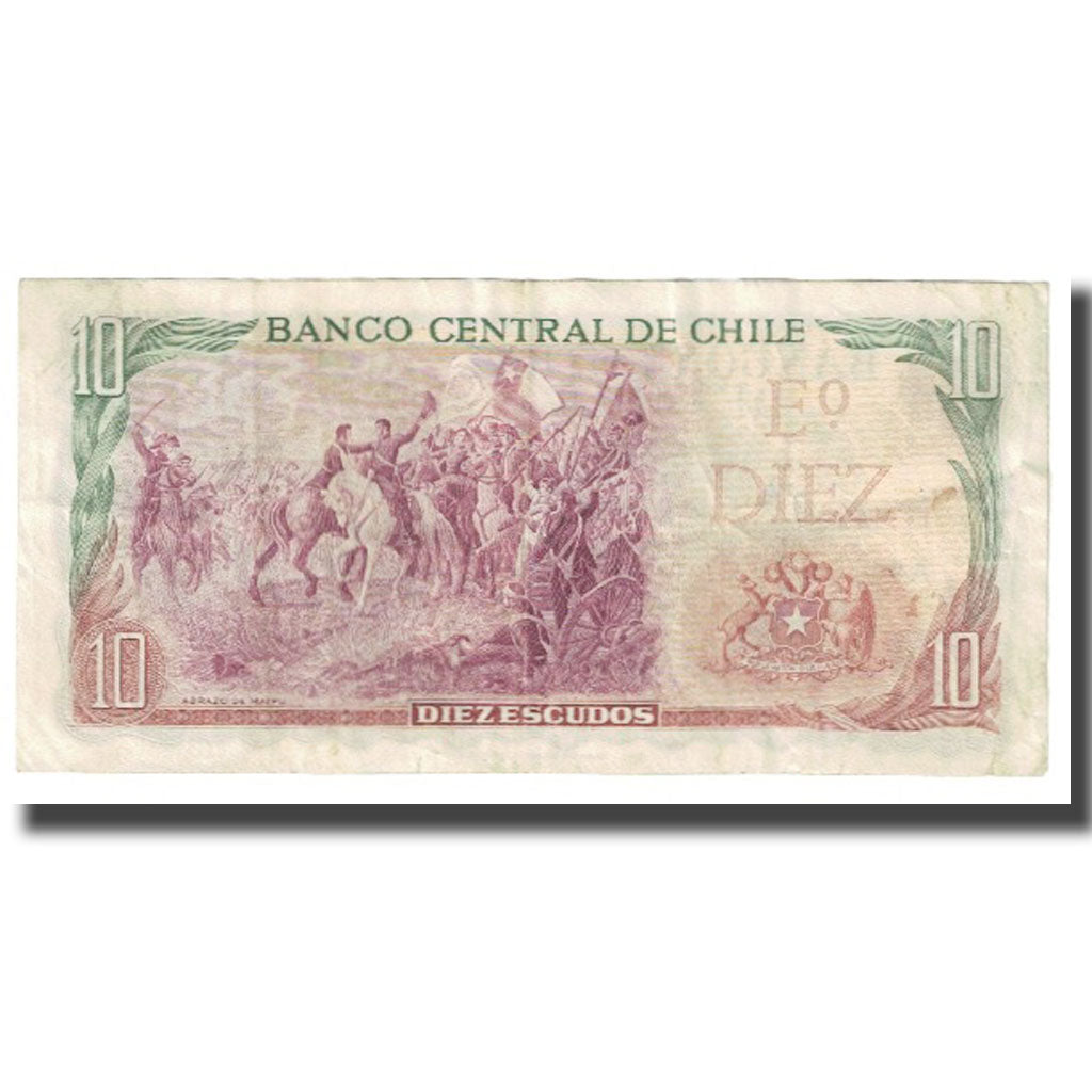 Geldschein, Chile, 10 Escudos, KM:142, SS