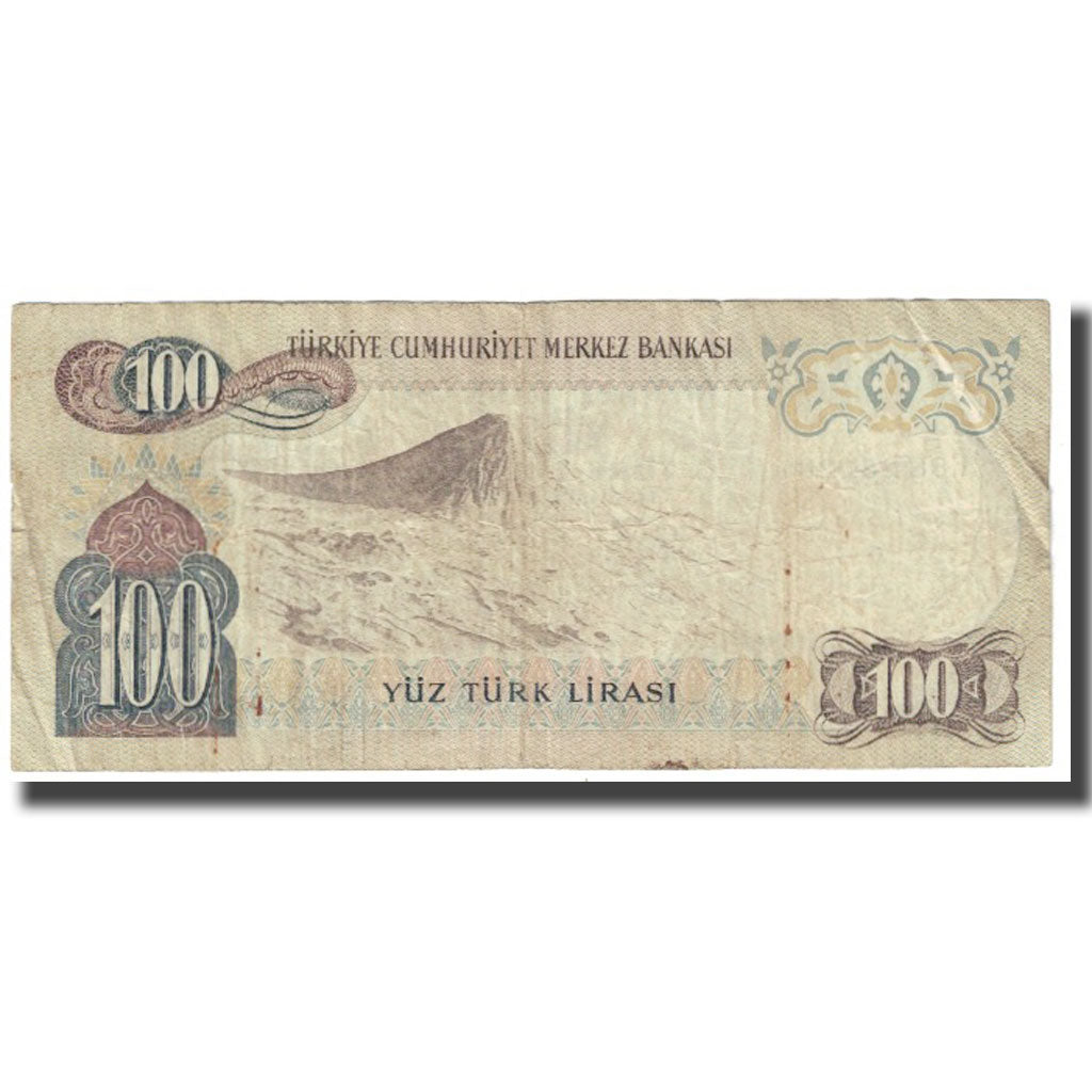 Billete, 100 Lira, 1970, Turquía, 1970-10-14, KM:189a, BC