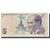 Biljet, Turkije, 5 Lira, 1970, 1970-10-14, KM:222, TB