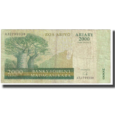 Billete, 2000 Ariary, Madagascar, KM:83, BC
