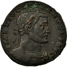 Monnaie, Dioclétien, Follis, Trèves, TTB+, Cuivre, Cohen:87