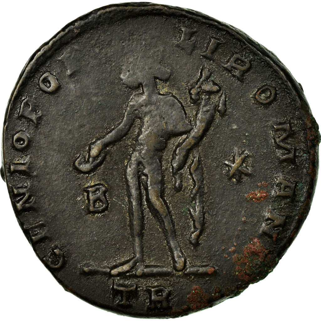 Monnaie, Dioclétien, Follis, Trèves, TTB+, Cuivre, Cohen:87
