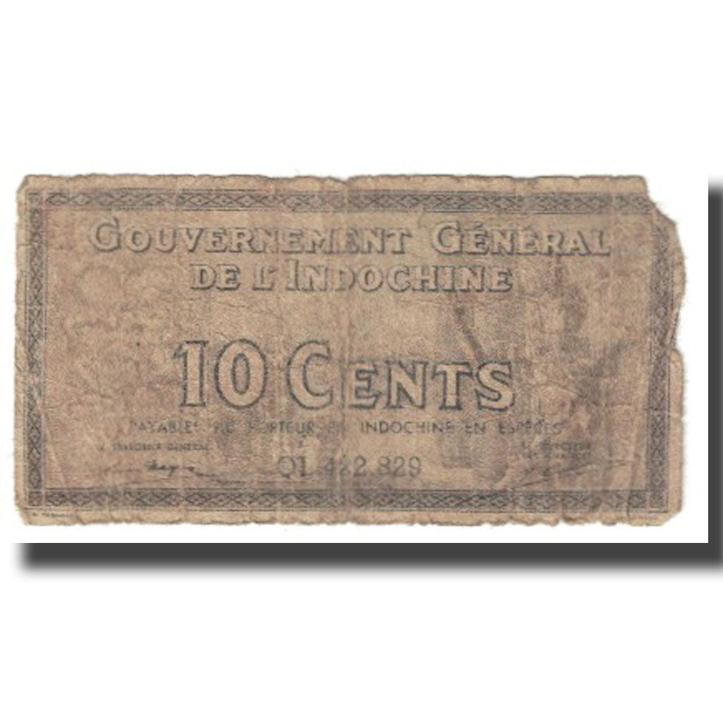 Banknote, FRENCH INDO-CHINA, 10 Cents, KM:85a, VF(20-25)