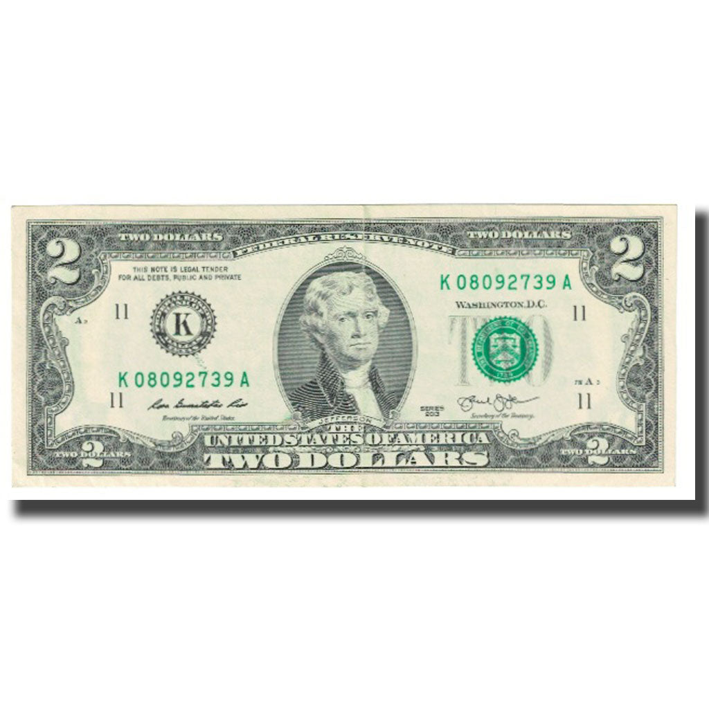 Banknote, United States, Two Dollars, 2013, EF(40-45)