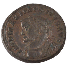 Maximianus, Follis, Lyons, AU(50-53), Copper, Cohen #199, 11.60