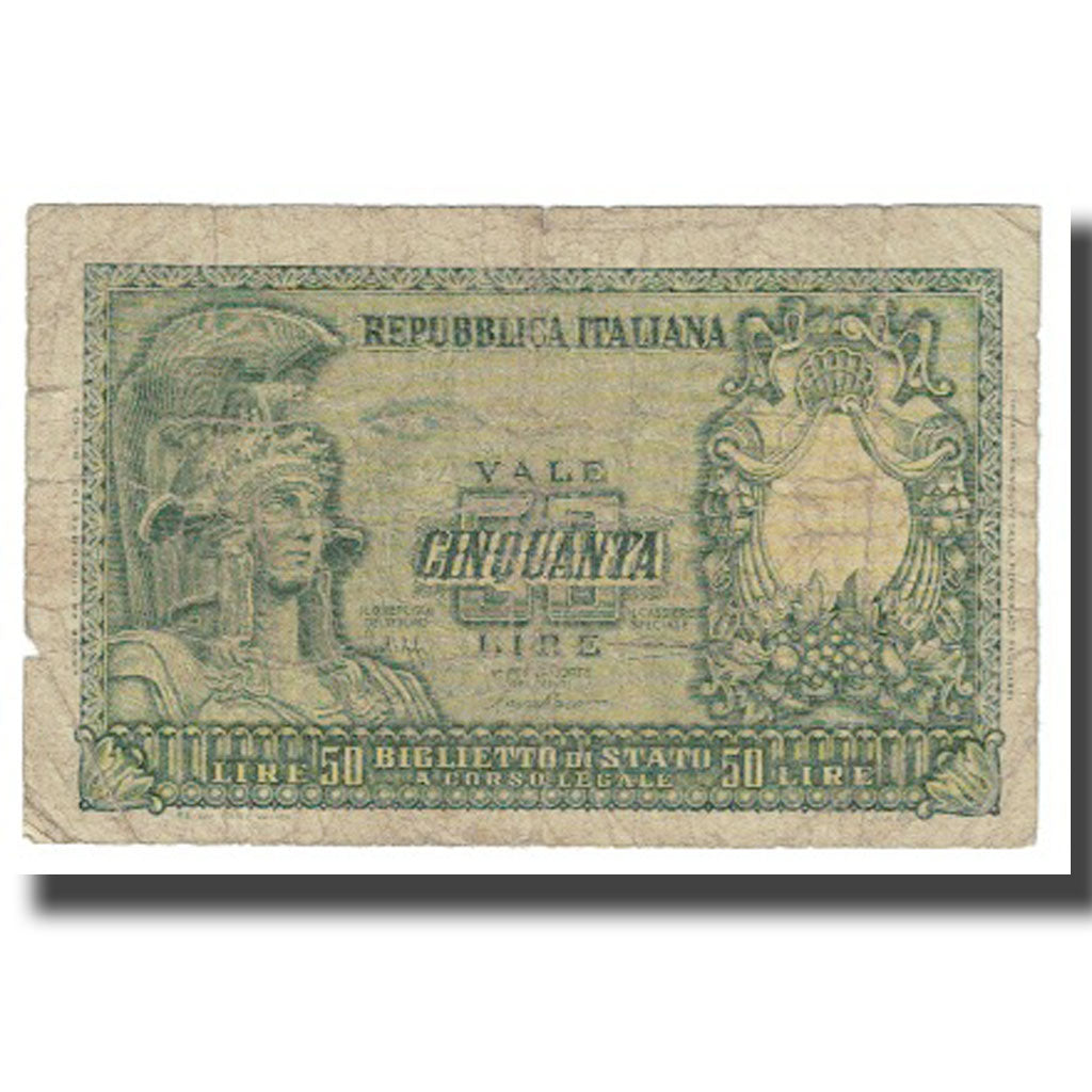 Banknote, Italy, 50 Lire, KM:91a, VF(20-25)