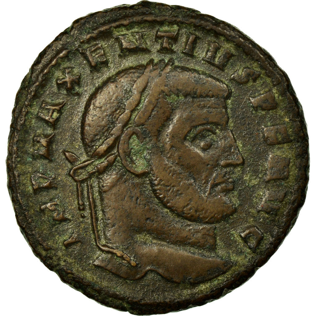 Coin, Maxentius, Follis, Carthage, AU(55-58), Copper, Cohen:50