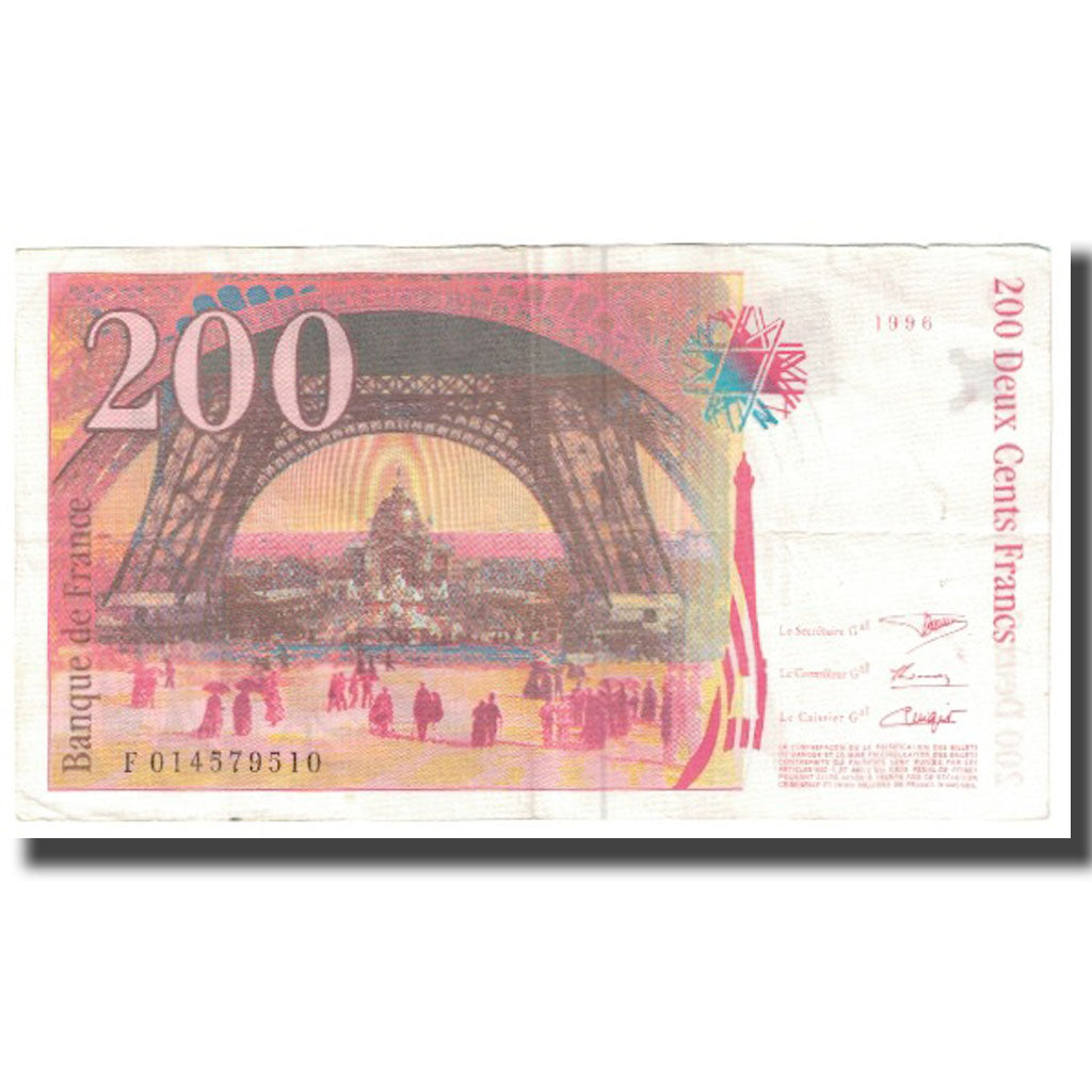 France, 200 Francs, Eiffel, 1996, BRUNEEL, BONARDIN, VIGIER, EF(40-45)