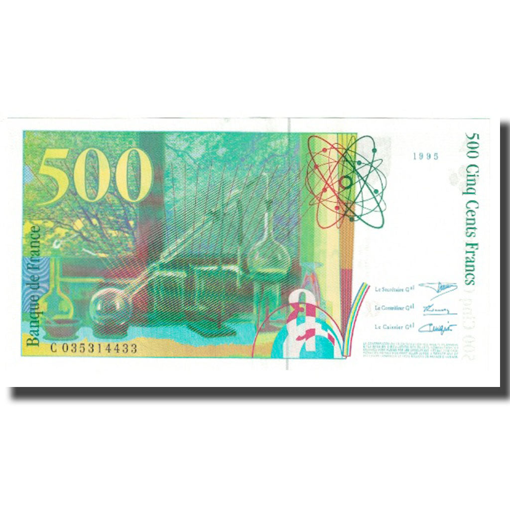 Francja, 500 Francs, Pierre et Marie Curie, 1995, BRUNEEL, BONARDIN, VIGIER