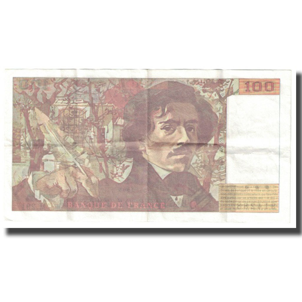Francja, 100 Francs, Delacroix, 1995, BRUNEEL, BONARDIN, VIGIER, Undated