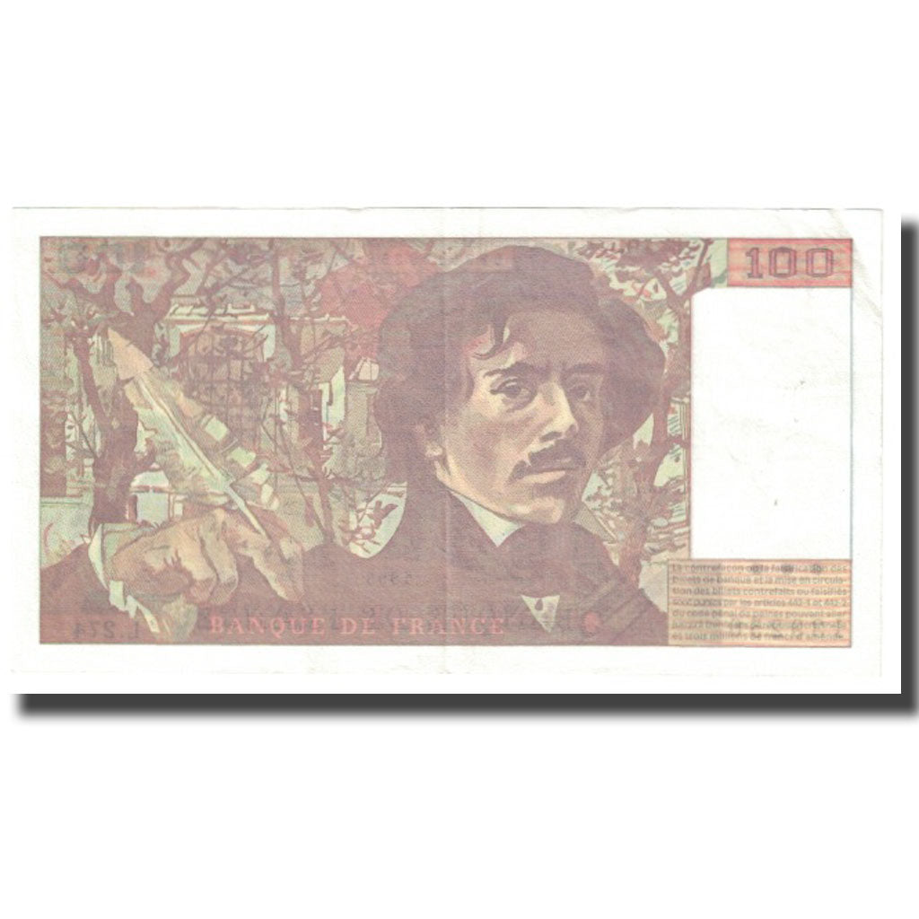 Francja, 100 Francs, Delacroix, 1995, BRUNEEL, BONARDIN, VIGIER, Undated
