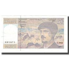 France, 20 Francs, Debussy, 1997, BRUNEEL, BONARDIN, VIGIER, EF(40-45)